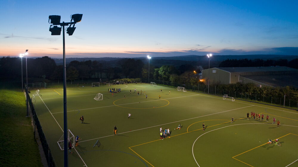 Multisport field at sundown