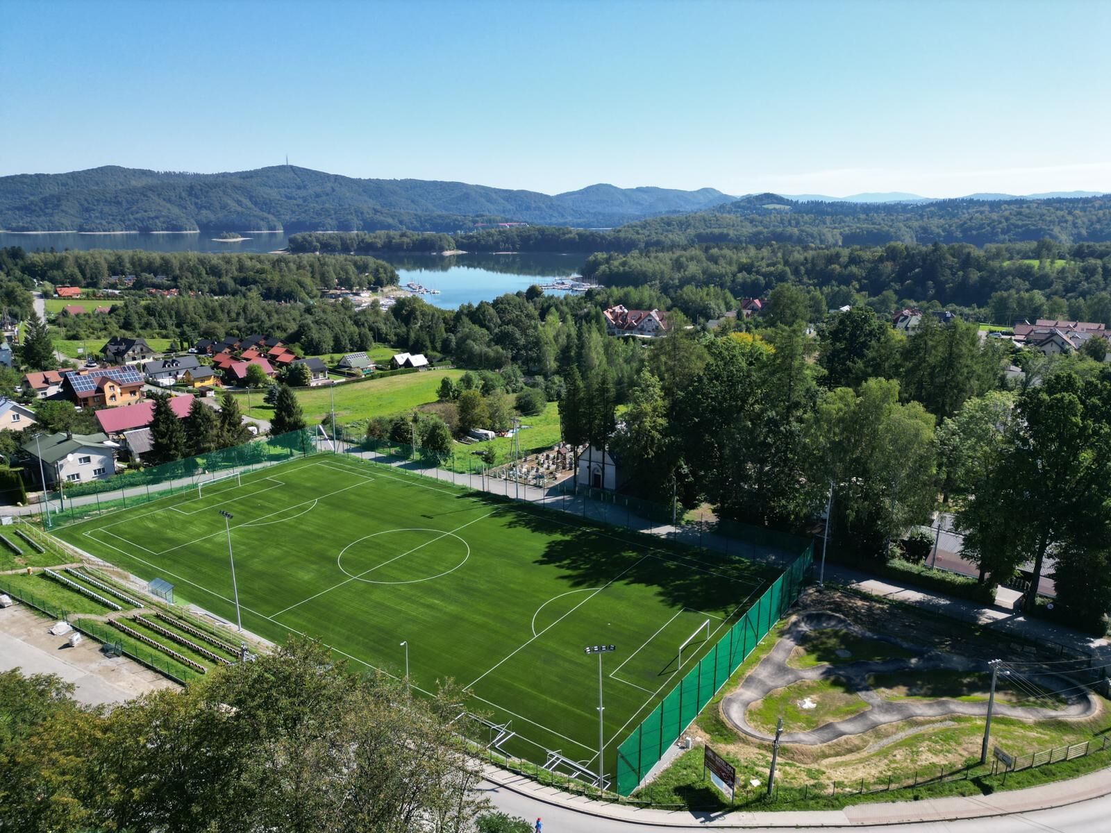 Polanczyk football field in poland 