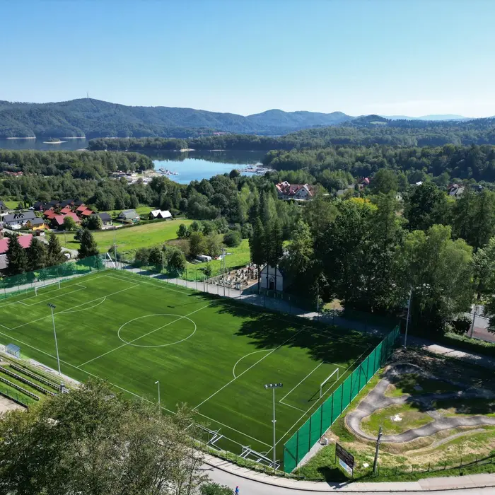 Polanczyk football field in poland 