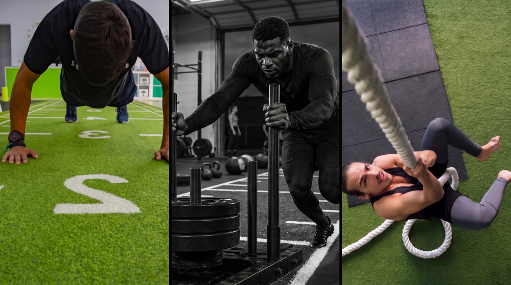 Act Sports artificial grass for CrossFit, functional training, and sled work